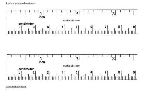 Best 3 Printable Ruler Inches And Centimeters Actual Size