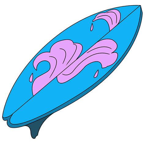 Colorful Surfboard Svgpng Hand Drawing Ph