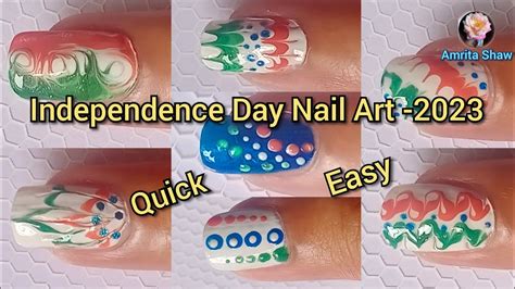 15 August Nail Art Indian Independence Day Nail Art 2023 Special
