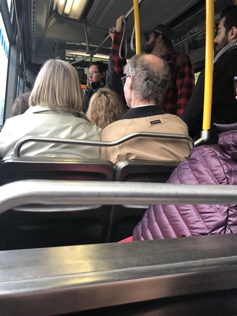 This Woman In Front Of Me On A Crowded Bus Not Letting Anyone Sit Beside Her R Mildlyinfuriating