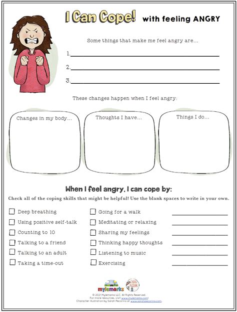 Anger Management Worksheets Anger Management For Kids Counseling