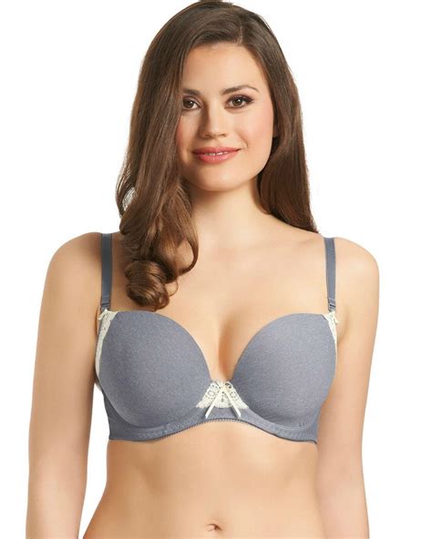 Freya Deco Delight Plunge Bra Dove Grey Belle Lingerie Co Uk