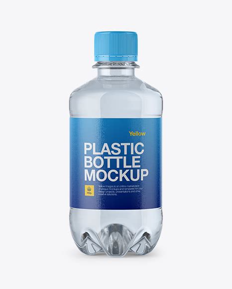 Download Clear Plastic 330ml Bottle Mockup in Bottle Mockups on ...