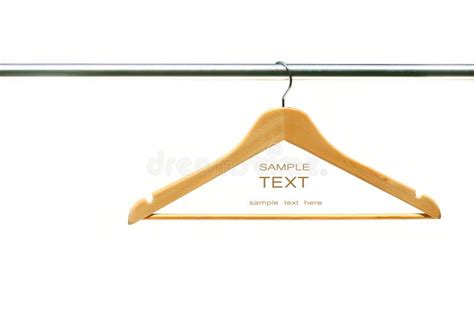 Coat Hanger On Clothes A Rail Stock Image Image Of Sale Coat 5319225