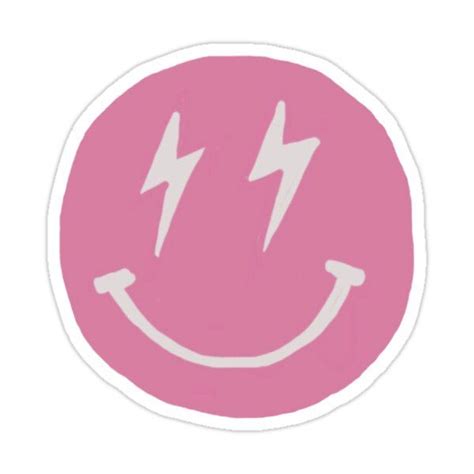 pink smiley Sticker by tess b in 2021 | Preppy wallpaper, Preppy