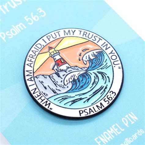 Metal Pin Badge Trust In You Psalm 56v3 Jehovahs Witness