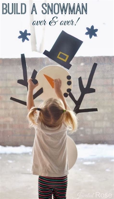Too Cold To Go Outside Build An Indoor Snowman Great Indoor Activity