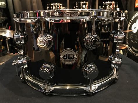 Dw Drums Collector Series B Stock 8x14 Black Nickel Over Brass Snare