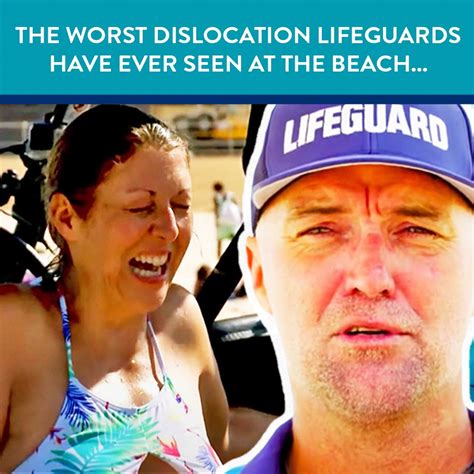 the worst dislocation lifeguards have ever seen at the beach 😳 the worst dislocation