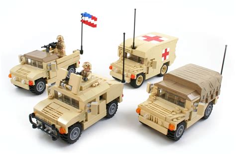 Humvee Group Shot Lego Military Lego Army Lego War
