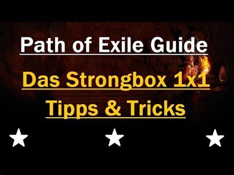 There are many different types of strongbox in path of exile. Path of Exile deutscher Anfänger Guide 3.0 - Strongbox 1 x 1 (Tipps & Tricks) - YouTube