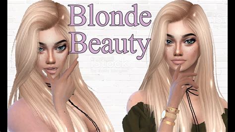 The Sims 4 Create A Sim Blonde Beauty Youtube