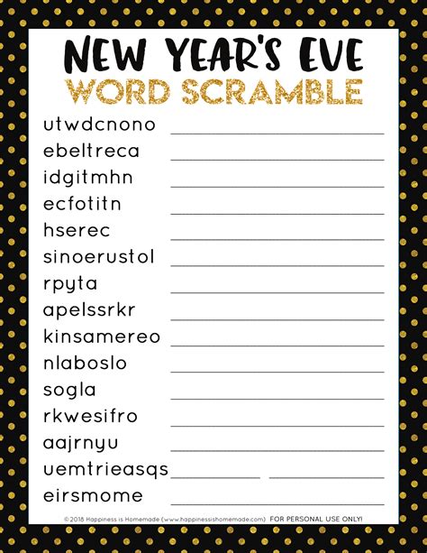 Best Printable Word Scramble Kaylee Blog