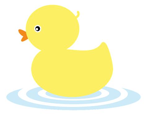 Yellow Rubber Duck In The Water Clipart Free Download Transparent Png