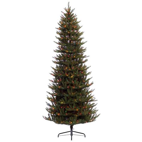 7 Ft Pre Lit Slim Fraser Fir Artificial Christmas Tree With 500 Ul