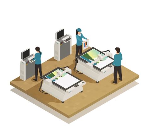 Premium Vector Printing House Polygraphy Industry Isometric