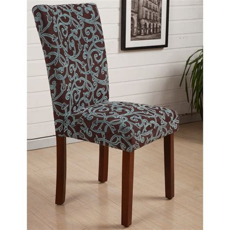 Shop Hlw Arbonni Modern Parson Green Floral Dining Chairs