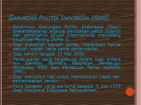 Gabungan Politik Indonesia Gapi Brain