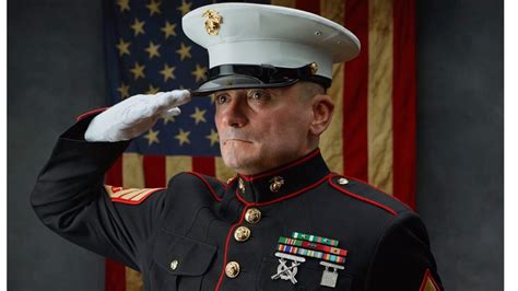 The Saluting Marine Honors Veterans On Memorial Day Weekend The