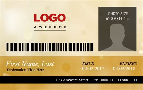 ID Badge Template Free Word Templates