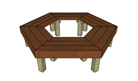 Wrap Around Tree Bench Plans Howtospecialist How To Build Step By