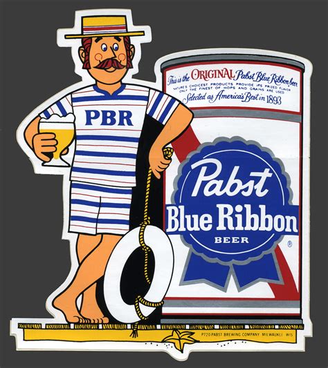 Pabst Blue Ribbon Pbr Cool Blue On The Beach Sticker Flickr