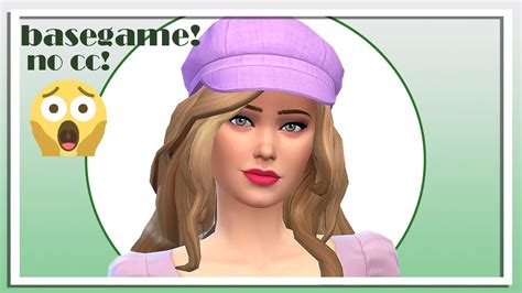 How I Create A Base Game Sim The Sims 4 No Cc Youtube