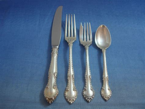 sterling silver gorham flatware gadroon english service pieces