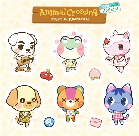 Animal Crossing Sticker Sheets Pigeon Crafts Animal Crossing