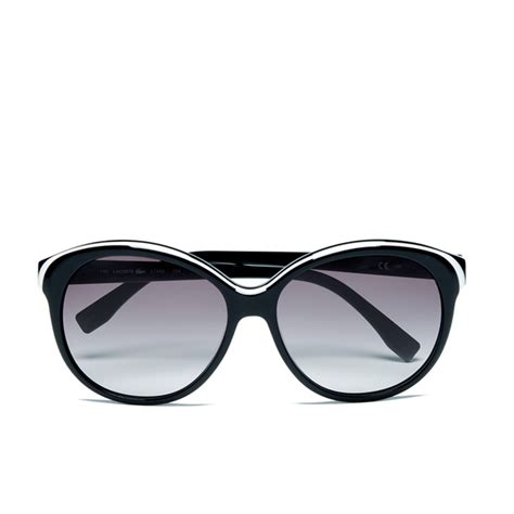 Lacoste Womens Round Sunglasses Whiteblack