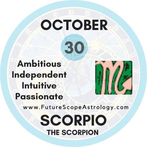 October Zodiac Scorpio Birthday Personality Birthstone