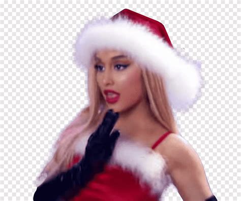 Ariana Grande Thank You Next Ariana Grande In Santa Claus Kostuum Png Pngegg