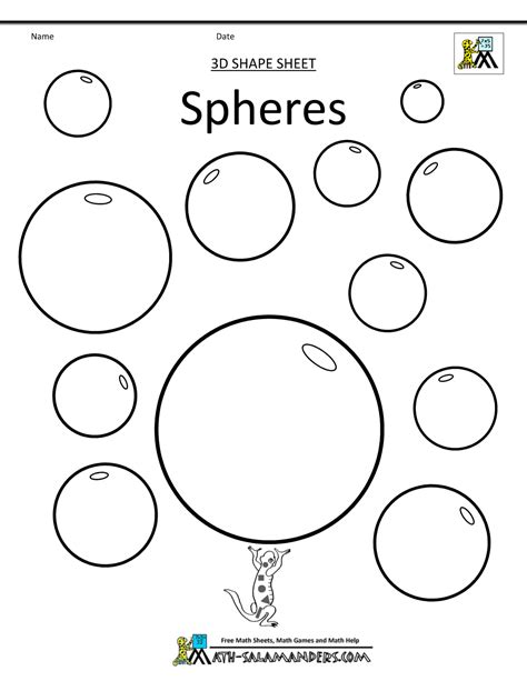 Sphere Net Printable Free Of A Solid Sketch Coloring Page