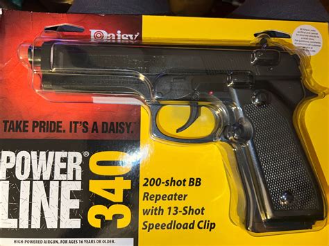 Daisy Powerline 340 BB Air Gun Pistol New 13 Speed Shot Clip 177