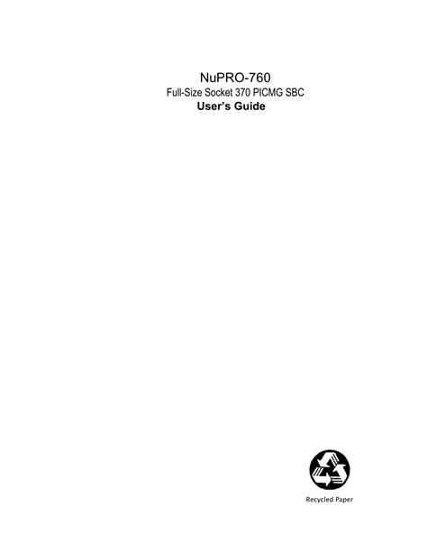 Adlink Technology Nupro 760 User Manual Manualzz