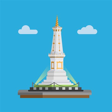 Tugu Jogja Is The Iconic Landmark Of Yogyakarta Indonesia Concept In