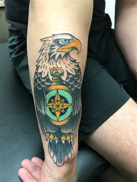 Awesome Neo Traditional Eagle Tattoo By Johnny Call Or Message For An