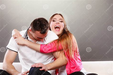 happy couple having fun and fooling around stock image image of hugging together 56866221