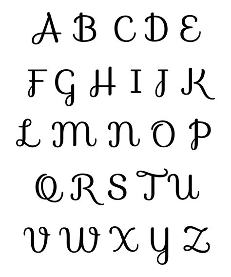 Free Printable Fancy Letter Stencils Customize And Print