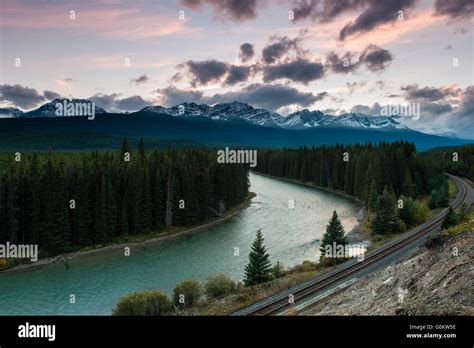 Bow River Bow Valley Parkway Canadian Rocky Mountains Banff National