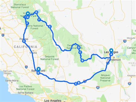 Driving From Las Vegas To Yosemite Detailed Guide Trip Memos