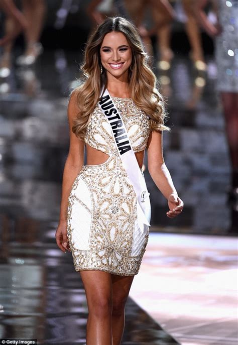 Miss Universe Australia Monika Radulovic Misses Out On The Top Three In The Finals Daily Mail