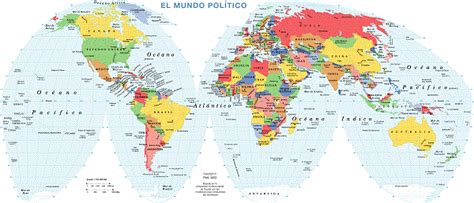 100 Mapas Del Mundo Para Imprimir Y Descargar Gratis Mapa Político