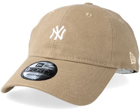 New York Yankees Canvas 9forty Camel Adjustable New Era Caps