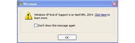 Microsoft To Use Pop Ups To Warn Windows Xp Users Of Pending End Of