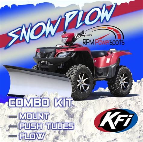 Kfi Atv 60 Tapered Snow Plow Kit With Mount 2014 2015 Polaris