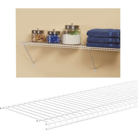 Closetmaid Superslide 4 Ft W X 12 In D Ventilated Closet Shelf