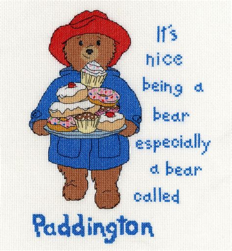 This cute polar bear corner to corner (c2c) square is block no.15 of the wildlife graphghan cal. Bothy Threads Paddington Bear It's Nice Being A Bear Cross ...