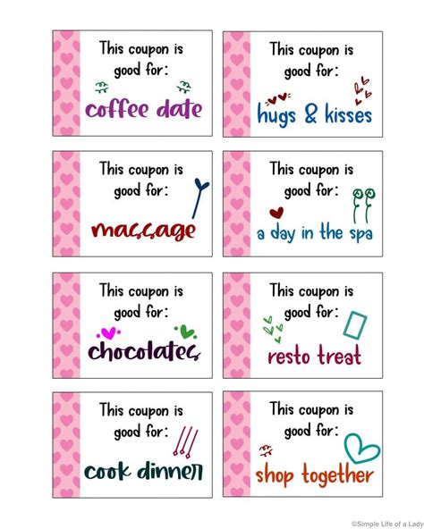 Free mother's day printables, including cards and gift tags letters and gift ideas. Free Printable Mother's Day Coupon Book - Simple Life of a ...