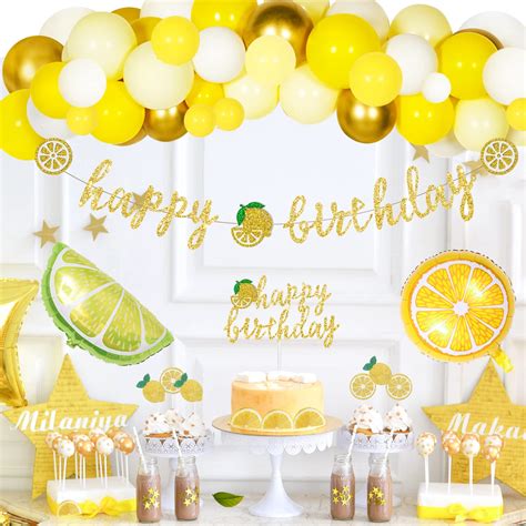 Buy Hombae Lemon Birthday Party Decorations Lemonade Theme Party